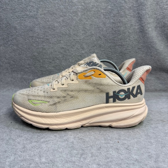 Hoka Shoes - Hoka One One Womens Shoes Size 8.5 Clifton 9 Beige Running Sneakers 1127896 VLS